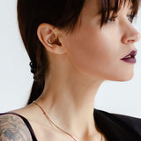 CZ Paved Crescent Moon Top Lip Labret Monroe Ear Cartilage Tragus