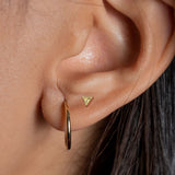 Beaded Edge Triangle Top Labret Tragus Snug Ear Cartilage Helix Studs
