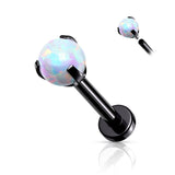 Claw Set 3 MM Opal Ball Lip Labret Chin Monroe Ear Cartilage