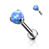 Claw Set 3 MM Opal Ball Lip Labret Chin Monroe Ear Cartilage