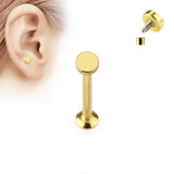 Round Top Internal Threaded Labret Monroe Daith Tragus Helix Stud