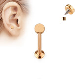 Round Top Internal Threaded Labret Monroe Daith Tragus Helix Stud