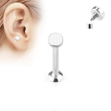 Round Top Internal Threaded Labret Monroe Daith Tragus Helix Stud