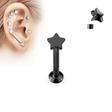 Star Top Internal Threaded Labret Monroe Daith Tragus Helix Stud