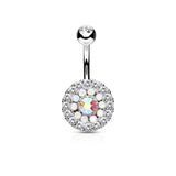 Crystal and Opalite Belly Button Navel Rings