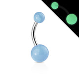 Assorted Color Glow In Dark Ball Navel Belly Button Rings