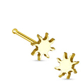 Sunburst Top 316L Surgical Steel Nose Studs
