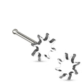 Sunburst Top 316L Surgical Steel Nose Studs