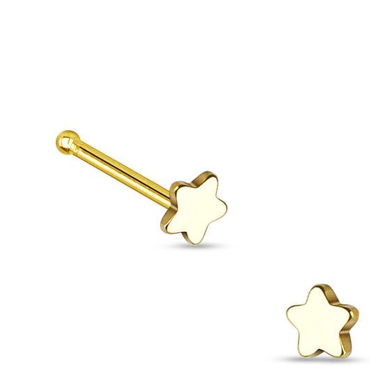 Star Top 316L Surgical Steel Nose Studs