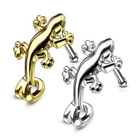 Gecko Nose Crawlers 316L Surgical Steel Nose Bone Stud Rings