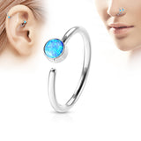 Opal Ear Cartilage Daith Helix Tragus Nose Rings