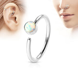 Opal Ear Cartilage Daith Helix Tragus Nose Rings