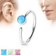 Opal Ear Cartilage Daith Helix Tragus Nose Rings