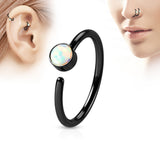 White Opal Ear Cartilage Daith Helix Tragus Nose Rings