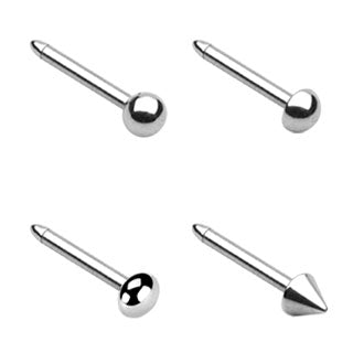 Basic 316L Surgical Steel Nose Stud Ring