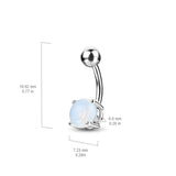 Argenon Flourite Belly Button Navel Rings