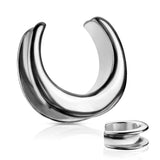 1 Pc Plain All Surgical Steel Saddle Spreader Ear Plugs