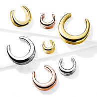 1 Pc Plain All Surgical Steel Saddle Spreader Ear Plugs