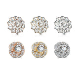 24 Pc Box Set Flower And Roes Blossom CZ Dermal Anchor Tops Internally Threaded