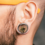 Gold Elephant 316L Surgical Steel Screw Fit Flesh Tunnel Plugs