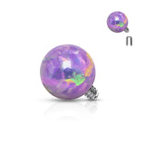 Opal Ball 316L Surgical Steel Dermal Anchor Top