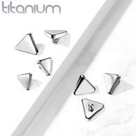 10 Pc Value Pack Titanium Flat Triangle Dermal Anchor Top