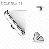 10 Pc Value Pack Titanium Flat Triangle Dermal Anchor Top