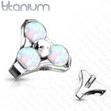 Titanium Opal Trinity Triangle Top for Lip Eyebrow Dermal