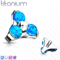 Titanium Opal Trinity Triangle Top for Lip Eyebrow Dermal