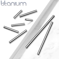 Titanium Threadless Push In Barbell Pins