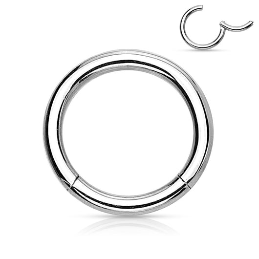 Precision 316L Surgical Steel Hinged Segment Hoop Rings Tragus Nose Septum Ring