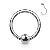 Solid Surgical Steel Hinge Hoop Segment Ring Ear Cartilage Nose Septum Tragus Rings