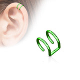 Double Ring Fake Non Piercing Ear Cartilage Helix Cuff Earring