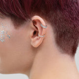 Triple Lined Half Circle Bendable Hoops Ear Cartilage Tragus Helix Earrings