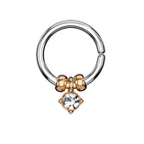 Removable Prong Set CZ Ear Cartilage Daith Helix Tragus Rings