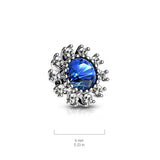 6 mm CZ Surround Double Tiered CZ Center Dermal Anchor Tops