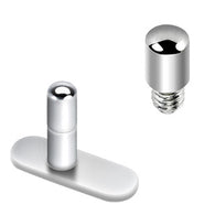 2 mm Micro Dermal Healing Post Surgical Steel Dermal Anchor Top