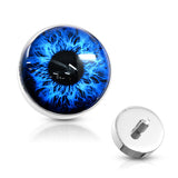 5MM Eyeball 316L Surgical Steel Internal Threaded Dermal Anchor Top