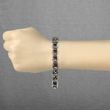 Skull Linked Biker Stainless Steel Bracelet