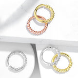 Braided Bendable Hoop Ring Nose Septum Ear Cartilage Daith
