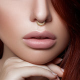 CZ Lined Fan Bendable Hoop Nose Septum Ear Cartilage Daith Helix Tragus Rings