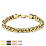 Round Spiga Chain Stainless Steel Bracelets