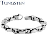 Anchor Linked Tungsten Carbide Chain Bracelets