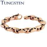 Anchor Linked Rose Gold Tungsten Carbide Chain Bracelets