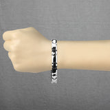 Classic Steel Edge Flat Link Tungsten Bracelets