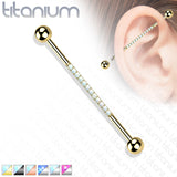 Lined Opal Implant Grade Titanium Industrial Barbells