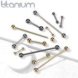PVD Over Solid Titanium Barbells