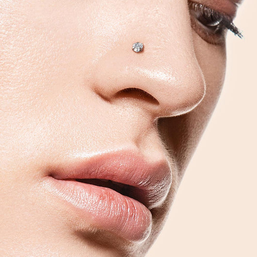 Titanium Diamante Nose Studs
