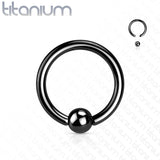 Implant Grade Titanium Basic Captive Bead Ring Cartilage Tragus