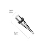 Bump Down Solid Surgical Stainless Steel Taper Ear Plugs